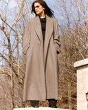Cashmere Coat Robe Style with shawl collar