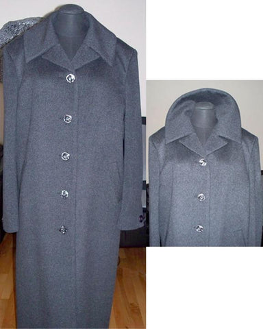 Z-Striped cashmere sample men's coat
