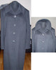 Striped charcoal cashmere coat on sale