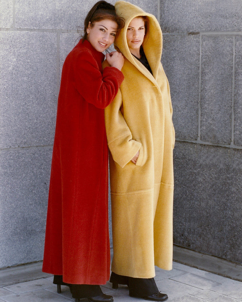 women's cashmere coat with a hood